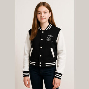 Justice Cropped Varsity Jacket - Stylish & Fun